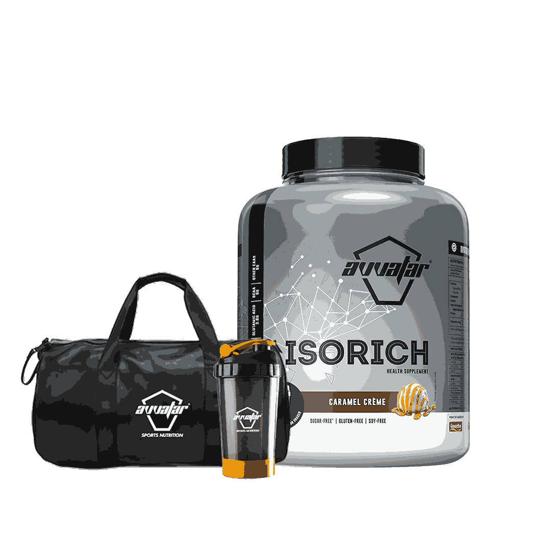 Build your fitness potential with Isorich protein powder in Caramel Crème flavour. Pure isolate protein for superior results. Get 2 kg now from Avvatarindia.com